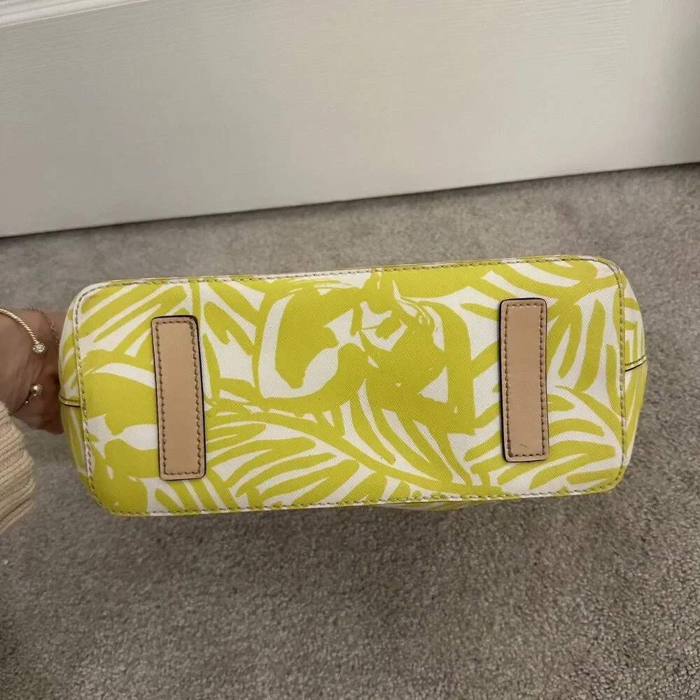 Kate Spade NewYork Yellow Grant Street Jules Grainy Vinyl Leather Tote - Picture 2 of 11